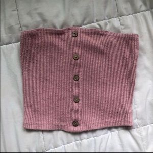 buttoned down tube top